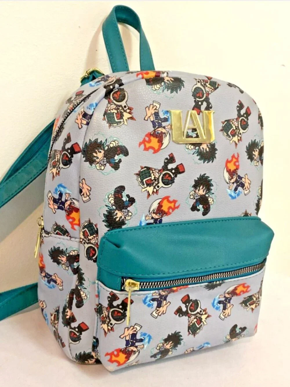 My Hero Academia Anime Merch Bioworld Blue Collectible Mini Bag Backpack